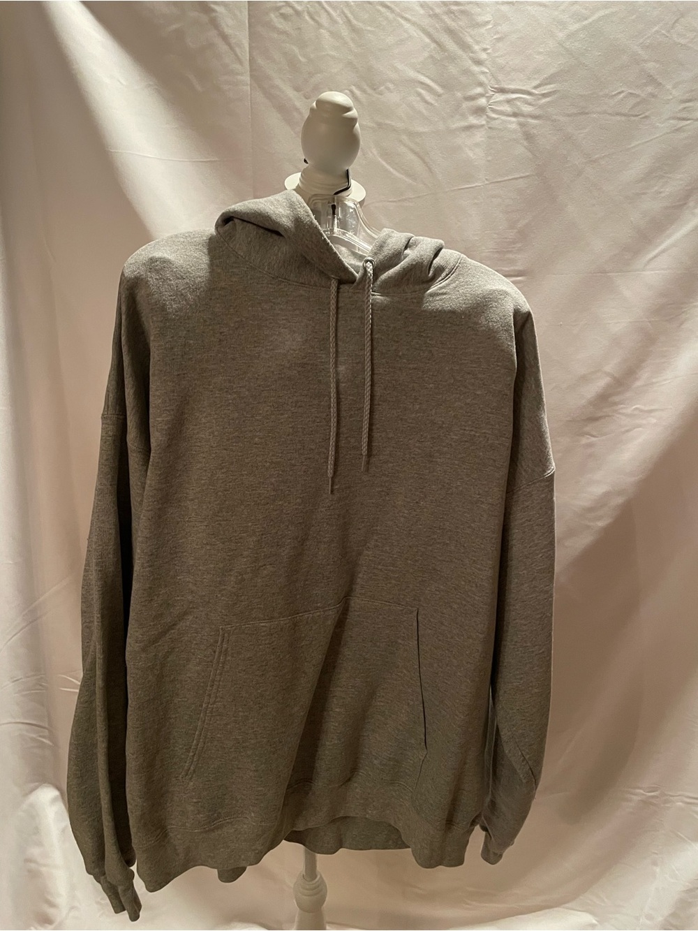 Hanes Gray Pullover Hoodie Sweatshirt